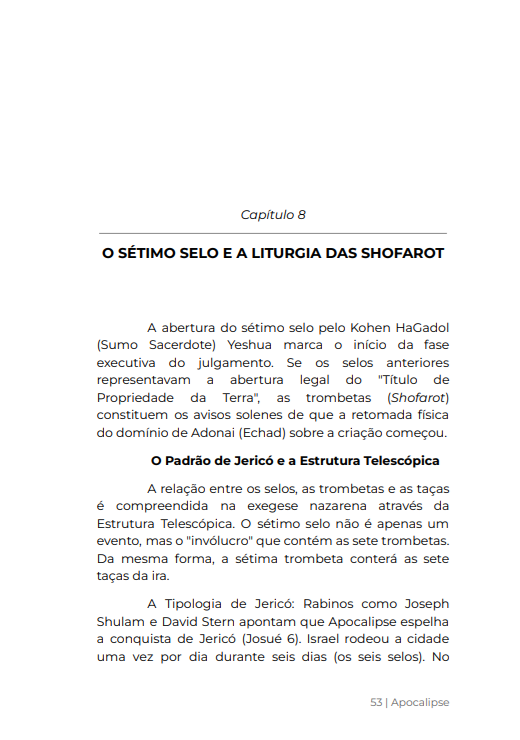 * " LIVRO FÍSICO" / APOCALIPSE - A Revelação Judaica do Santuário Celestial e a Restauração de Todas as Coisas - Ap.Agnaldo Silva