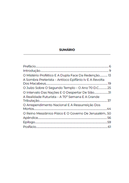 * LIVRO FÍSICO " / 70 SEMANAS - O relógio profético de DANIEL e a visão Judaica do fim - Ap.Agnaldo Silva