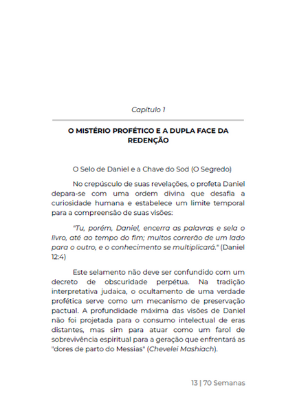 * LIVRO FÍSICO " / 70 SEMANAS - O relógio profético de DANIEL e a visão Judaica do fim - Ap.Agnaldo Silva