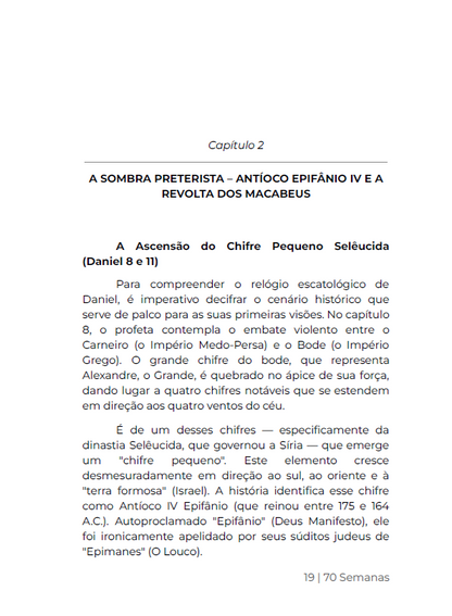 * LIVRO FÍSICO " / 70 SEMANAS - O relógio profético de DANIEL e a visão Judaica do fim - Ap.Agnaldo Silva