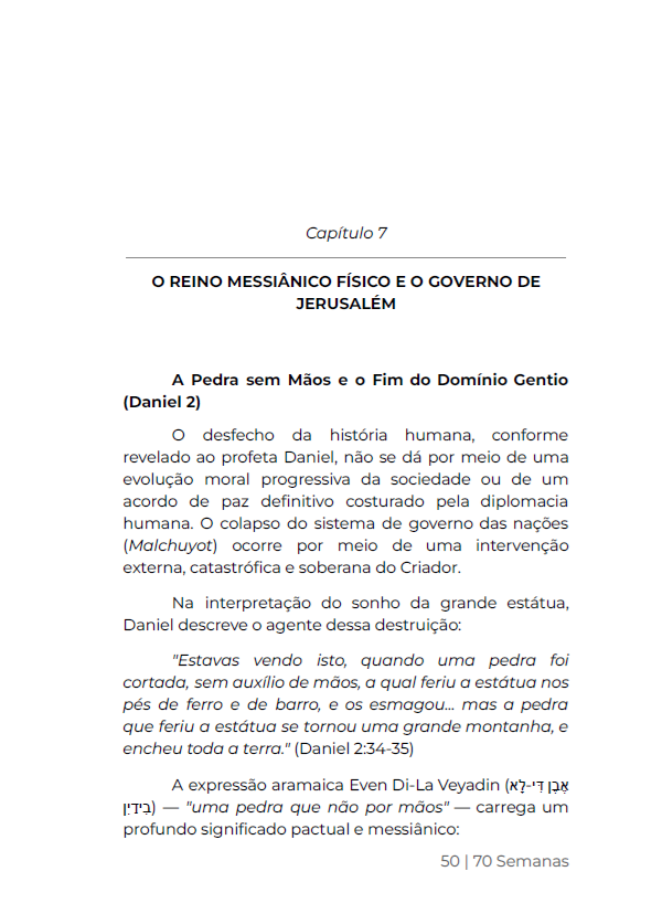 * LIVRO FÍSICO " / 70 SEMANAS - O relógio profético de DANIEL e a visão Judaica do fim - Ap.Agnaldo Silva