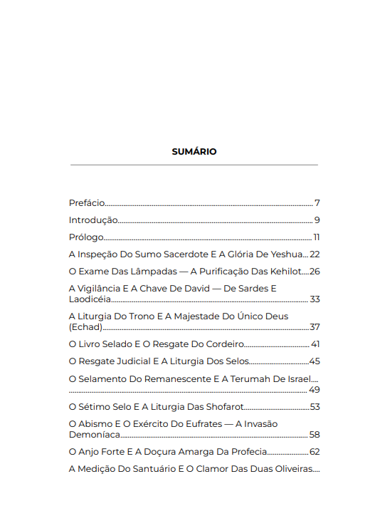 * " LIVRO FÍSICO" / APOCALIPSE -  A Revelação Judaica do Santuário Celestial e a Restauração de Todas as Coisas - Ap.Agnaldo Silva