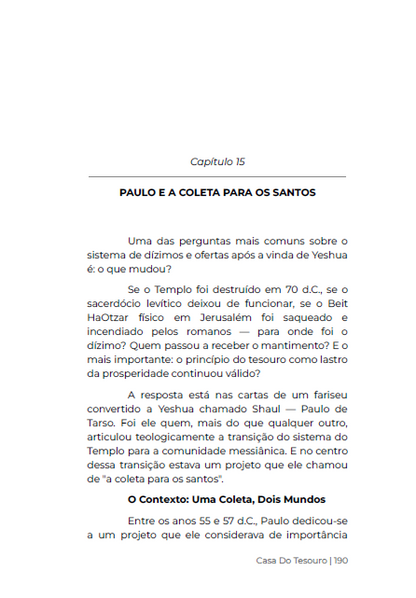 * " LIVRO FÍSICO " / CASA DO TESOURO - O Segredo da Provisão que o Céu revelou á Terra - Ap.Agnaldo Silva.
