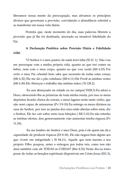 * "LIVRO FISICO" - DECLARAÇÕES Proféticas nos PORTAIS - AP. Agnaldo Felipe da Silva.