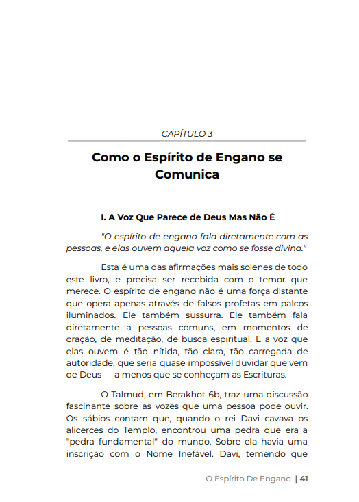 * " LIVRO DIGITAL " / O ESPÍRITO DE ENGANO - Quando a imitação se disfarça de Espirito Santo - Ap.Agnaldo Silva