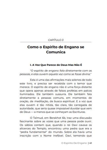 * " LIVRO DIGITAL " / O ESPÍRITO DE ENGANO - Quando a imitação se disfarça de Espirito Santo - Ap.Agnaldo Silva
