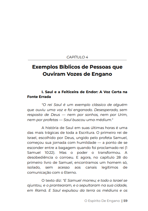* " LIVRO DIGITAL " / O ESPÍRITO DE ENGANO - Quando a imitação se disfarça de Espirito Santo - Ap.Agnaldo Silva