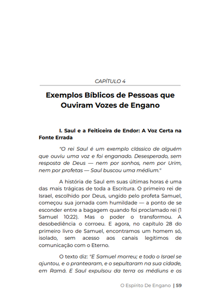 * " LIVRO DIGITAL " / O ESPÍRITO DE ENGANO - Quando a imitação se disfarça de Espirito Santo - Ap.Agnaldo Silva