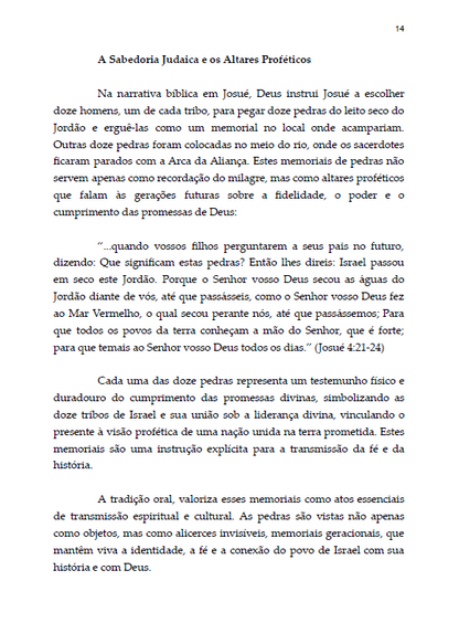 * "LIVRO DIGITAL" - ALTARES PROFÉTICOS - Memoriais Geracionais - Ap.Agnaldo Silva