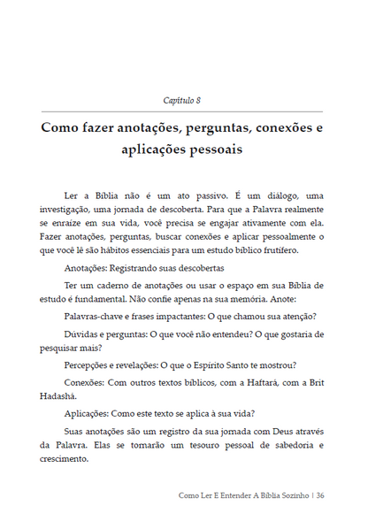 * " LIVRO FÍSICO " / COMO Ler e Entender a Bíblia Sozinho - Ap. Agnaldo Felipe