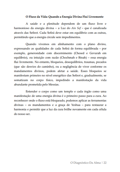 * " LIVRO FÍSICO" / O DIAGNÓSTICO DA ALMA - o poder dos mandamentos para cura do corpo - Ap.Agnaldo Felipe Silva
