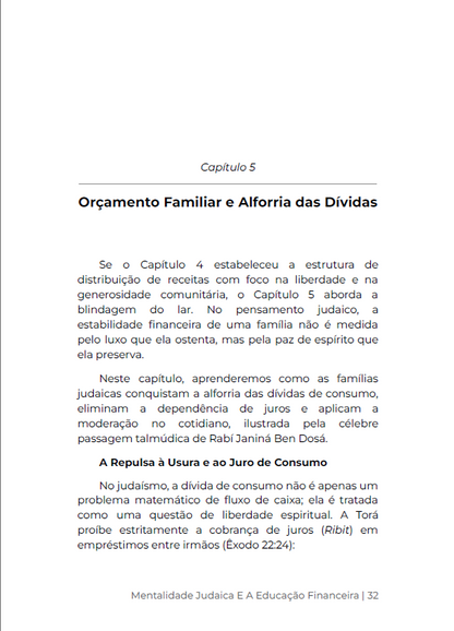 * "LIVRO DIGITAL " / MENTALIDADE Judaica e a Educação Financeira - Ap.Agnaldo Felipe Silva