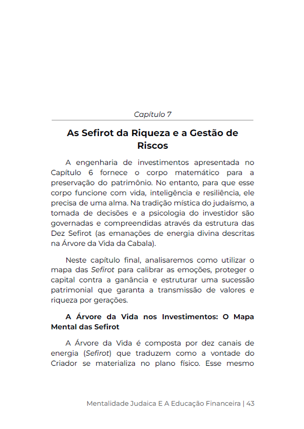 * "LIVRO DIGITAL " / MENTALIDADE Judaica e a Educação Financeira - Ap.Agnaldo Felipe Silva