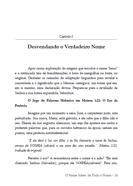 * " LIVRO FISICO " / O NOME Sobre Todo NOME - Ap.Agnaldo Felipe Silva