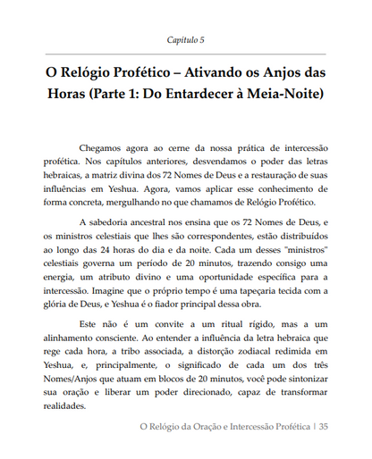 * " LIVRO FÍSICO" / O RELÓGIO DA ORAÇÃO e Intercessão Profética - Ap.Agnaldo Felipe Silva